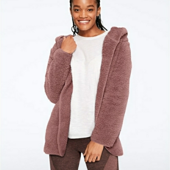 VS SHERPA CARDIGAN IN COCOA POWDER(XS/S) (M/L) - Picture 7 of 8